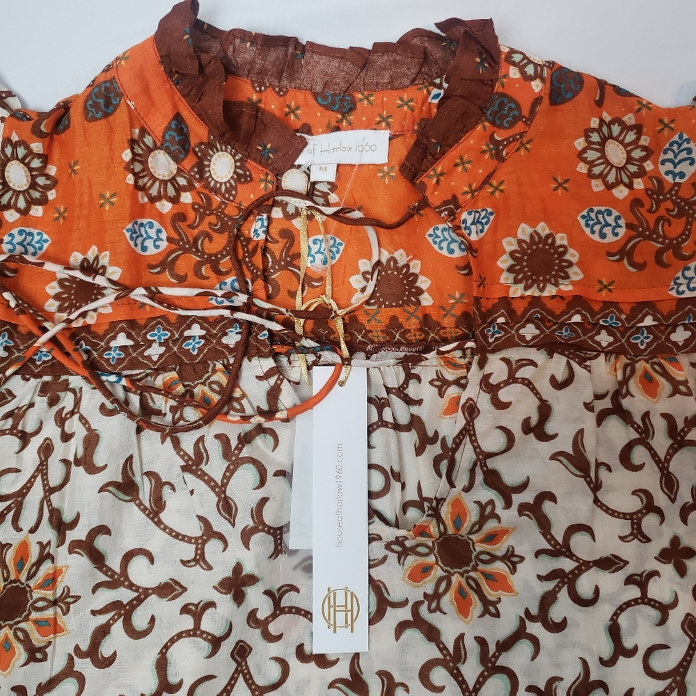 House of Harlow 1960 Revolve Cottagecore Blouse - Picture 7 of 14